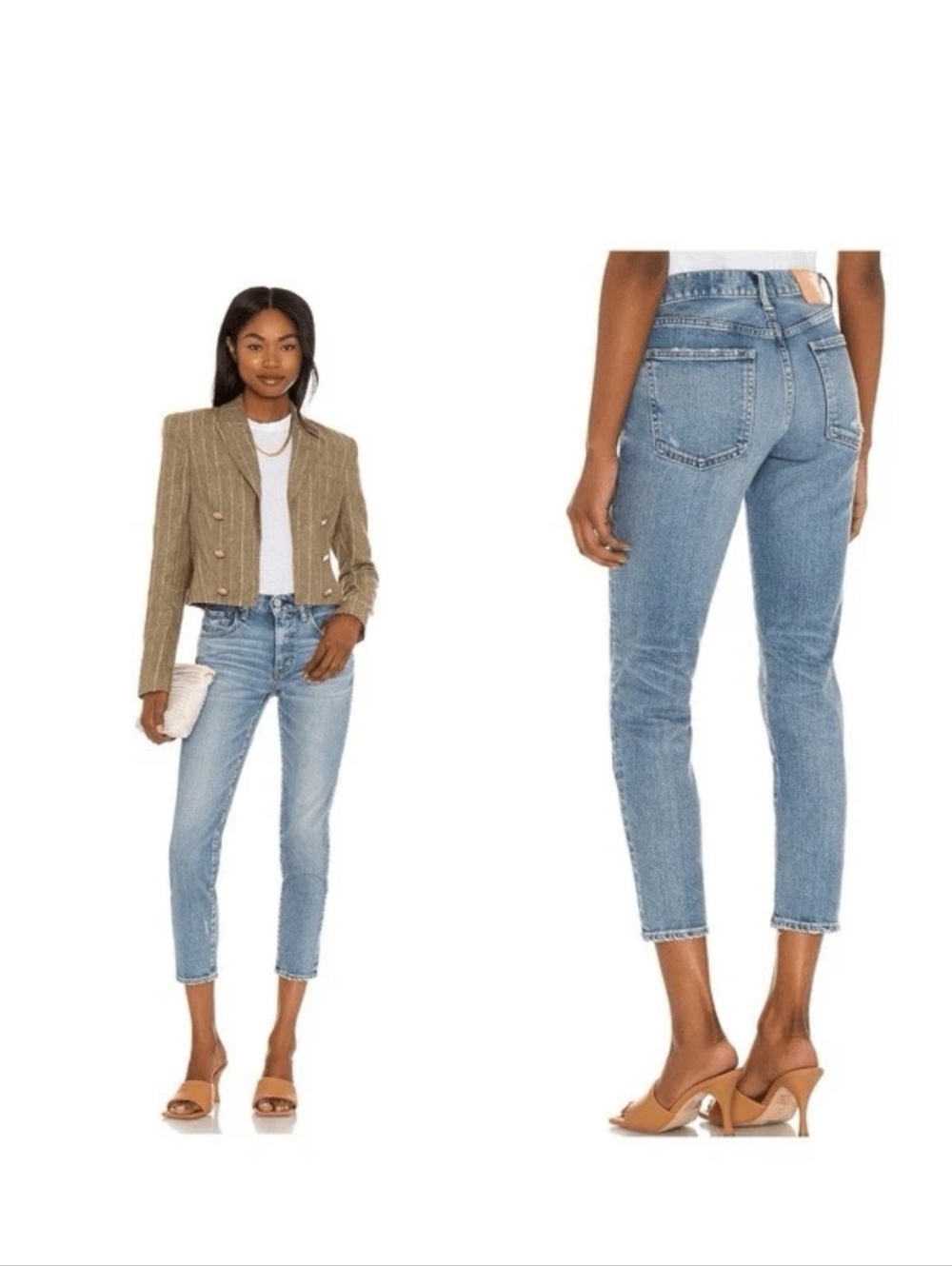 Moussy Light Blue Slim Men Jeans